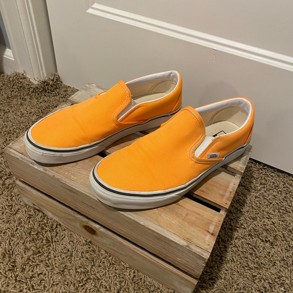 Neon Orange Vans, Size: 8